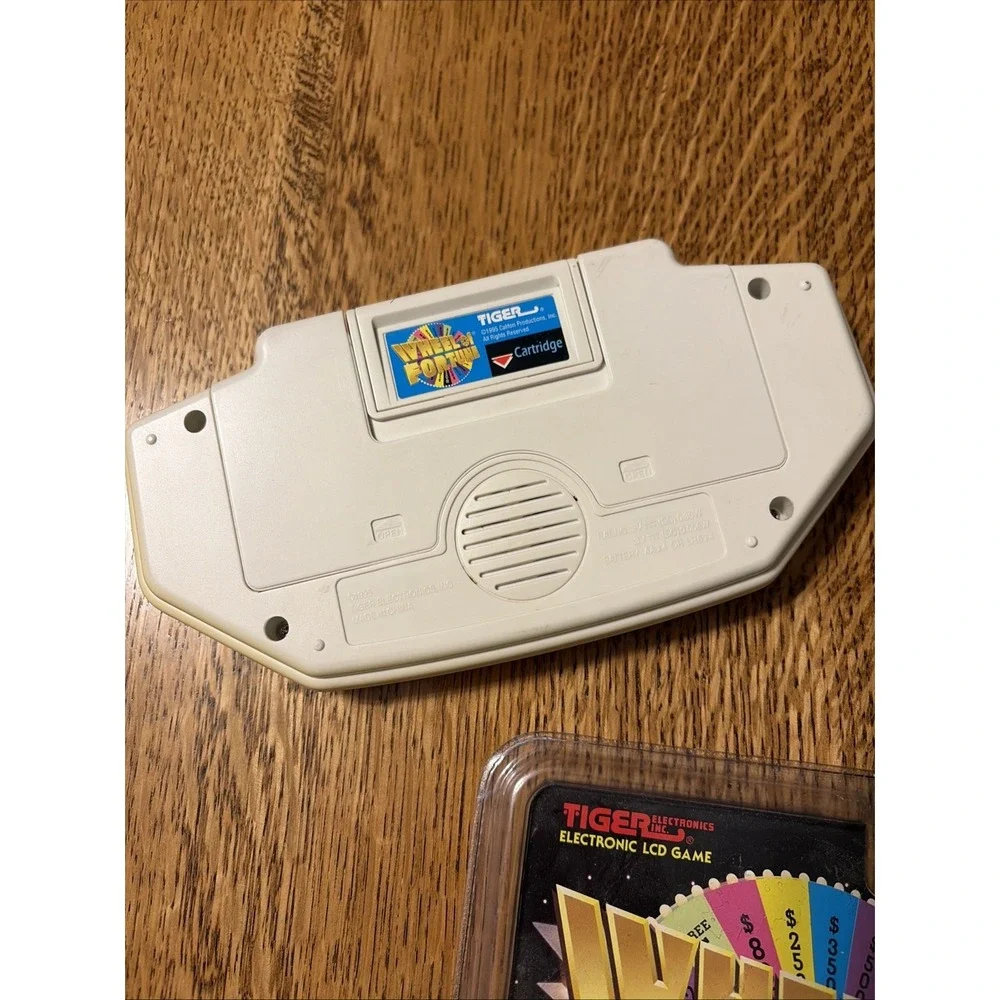 WHEEL OF FORTUNE Vtg 1995 Tiger Electronics Handheld Game w/Cartridge ~ Tested